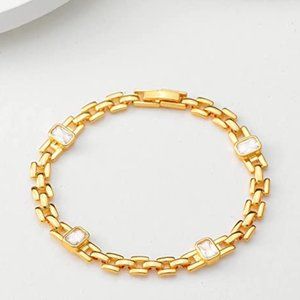 Gold Tiny Pearl Bracelet,14K Gold Plated Cute Beaded Freshwater Cultured Pearls